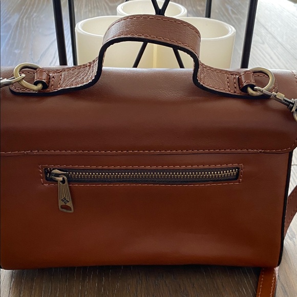 Patricia Nash Rich Brown Leather Crossbody Bag - Picture 3 of 10